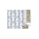 Zasłonka łazienkowa tekstylna 180x200 Orient niebieski