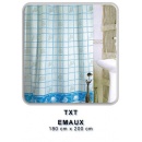 Zasłonka łazienkowa tekstylna 180x200 Emaux niebieski