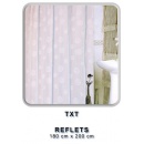 Zasłonka łazienkowa tekstylna 180x200 Reflets
