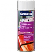 Emalia szybkoschnąca biała połysk Śnieżka MULTISPRAY 400ml