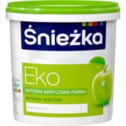 Emulsja akrylowa Śnieżka EKO 1L biała matowa