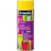 Farba w sprayu Śnieżka MULTISPRAY żółty połysk RAL1023 Uniwersalny 400ml
