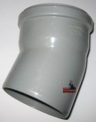Kolano PCV szare 110/22° Wavin