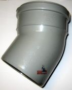 Kolano PCV szare 110/30° Wavin