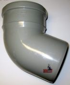 Kolano PCV szare 110/67° Wavin