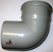Kolano PCV szare 110/90° Wavin