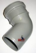 Kolano PCV szare 50/67° Wavin