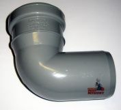 Kolano PCV szare 50/90° Wavin