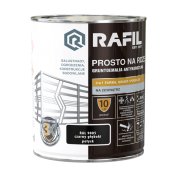RAFIL NA RDZĘ CZARNY GŁĘBOKI POŁYSK 0,75L RAL9005