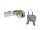 Zamek kasetowy Euro-Lock B671 chrom 18mm zabierak odgięty