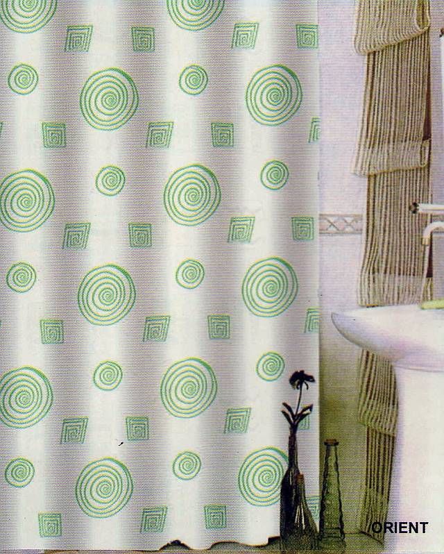 Zasłonka łazienkowa TXT 180x200 Orient Zielona